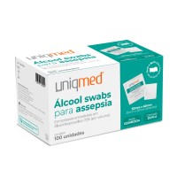 ALCOOL SWAB UNIQMED C/ 100 UNID
