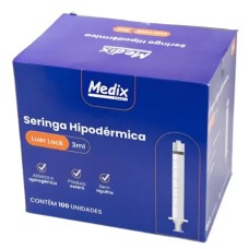 SERINGA 3 ML LUER LOCK MEDIX