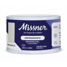 ESPARADRAPO BRANCO IMPERMEAVEL 2,5 CM X 4,5 M  MISSNER